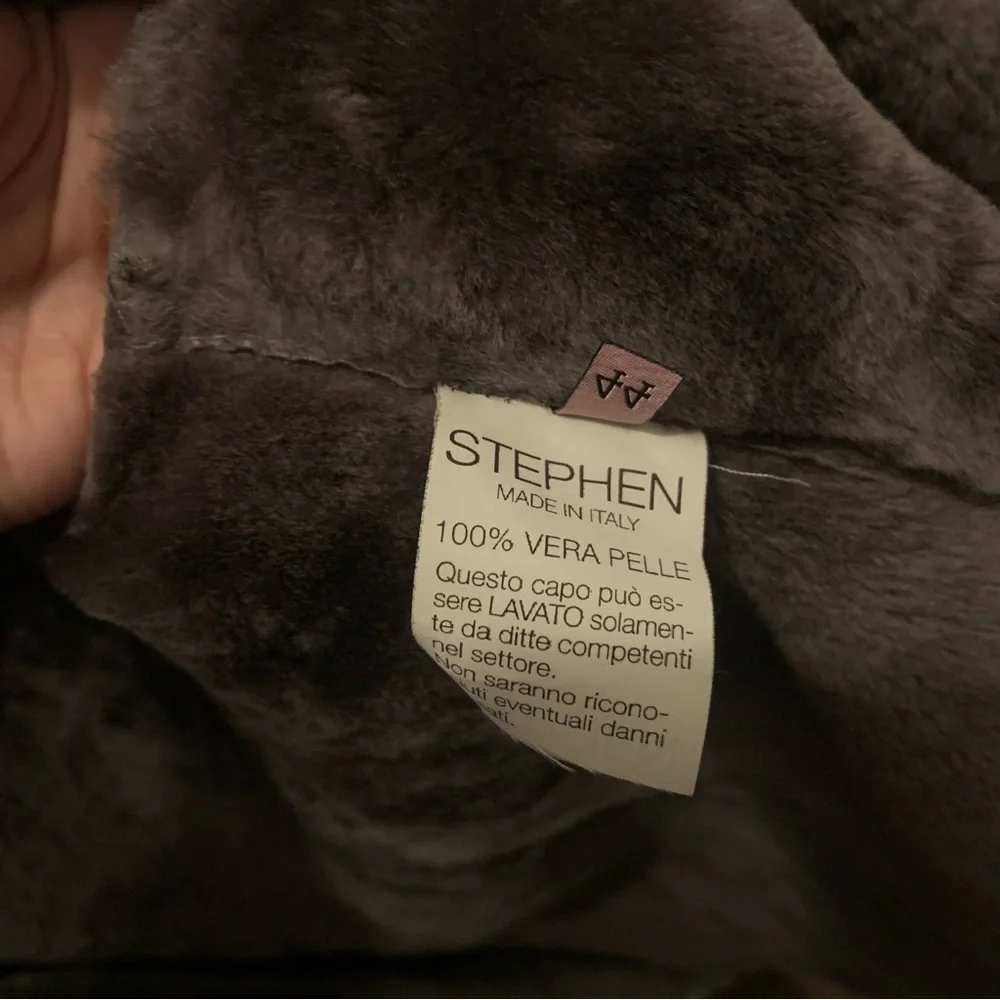 NWOT STEPHEN real Leather Jacket // Sz 44